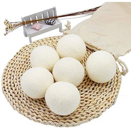 100% Natural Wool Dryer Balls Hand Made Engergy Saving 1000 Loads XL 7.5cm 6 Balls