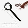Grouphead Cleaning Brush Detachable Plastic Handle Nylon Bristle Round Coffee