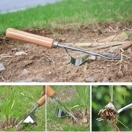 Manual Weeders Weed Puller Hand Tool Manual Root Lifter - Premium Bend-Proof Gardening Tool - Remove Dandelions, Thistles and Other Weeds - 12.5"