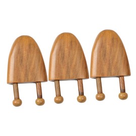 Ipetboom 3Pcs Wood Nose Massagers Face Scraping Massager Tools for Blood Flow Natural Nose for Relaxation Beauty