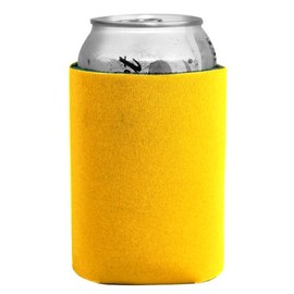 Shop123go Coloful Foam Insulated Can Holder/Can Cooler/Beverage Holder/Can Chiller/Bottle Cooler,5 Pack (Yellow)