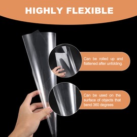 Hcskoss 20Pcs Clear Mylar Stencil Sheets Clear Plastic Sheet Stencils for Craft Mylar Sheets Acetate Sheets 12 inch Blank Stencil Material Sheets,for Compatible & Silhouette Cutting