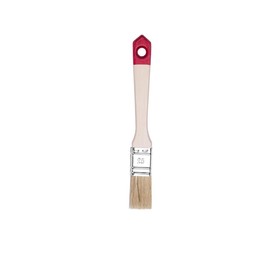 Hardy Working Tools 5 x Flat Brush Set 25 mm Series 40 with Natural Light Bristles and Synthetic Fibres, 5 Pieces Painting Brush Set with Natural Wood Handle, 5 Pieces Paint Brush Set