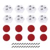 uxcell 8Pcs Self Adhesive Caster Wheels, 360 Degree Rotation Mini