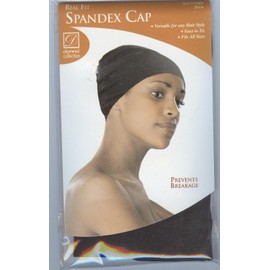 Donna Collection Black Spandex Cap