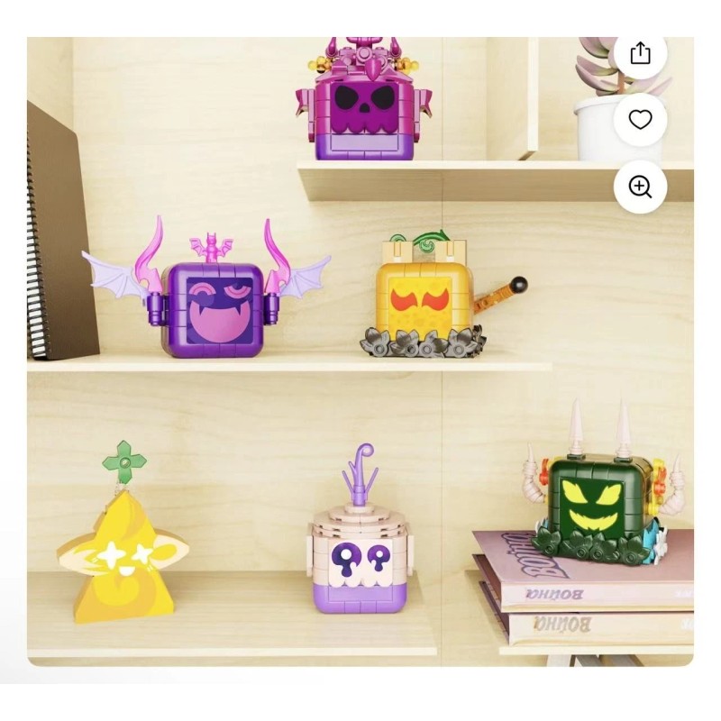 anlinmoc MOC Adventure Game 6-in-1 Bloxs Fruits Building Blocks Set