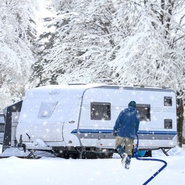 Yurnomy Heated Water Hose for RV,-45 ℉ Antifreeze Heated Water Hose，Rv Accessories，Rv Water Hose (30FT)1