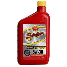 Schaeffer Manufacturing Co. 0701-012S Supreme 7000 Synthetic Plus Gasoline Engine Oil 5W-30, 1-Quart Bottle