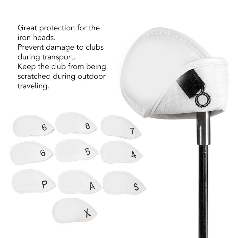 10PCS Korea Flag Number Golf Iron Covers Set Golf Iron