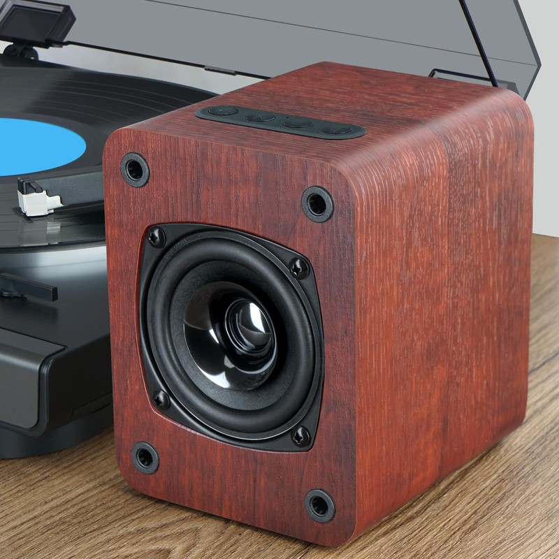 Saiyin Speakers for Vinyl Record Player, Bluetooth Turntable Speakers with