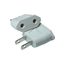 2pcs/lot Top EU Euro Europe to US American USA Power AC Wall Plug Converter Travel Adapter Home Use Adaptor Electrical Socke(White)