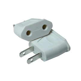 2pcs/lot Top EU Euro Europe to US American USA Power AC Wall Plug Converter Travel Adapter Home Use Adaptor Electrical Socke(White)