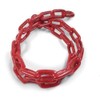 Greenfield 2115-RD PVC Coated Anchor Chain, Red, 1/4" x 4'