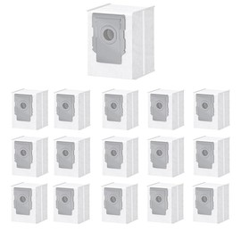 16 PACK Vacuum Bags for i7, i7+, i3, i3+, i4, i4+, i6, i6+, i8, i8+, j7, j7+, s9, s9+, i & j & s Series Clean Base Automatic Dirt Disposal replacement Bags