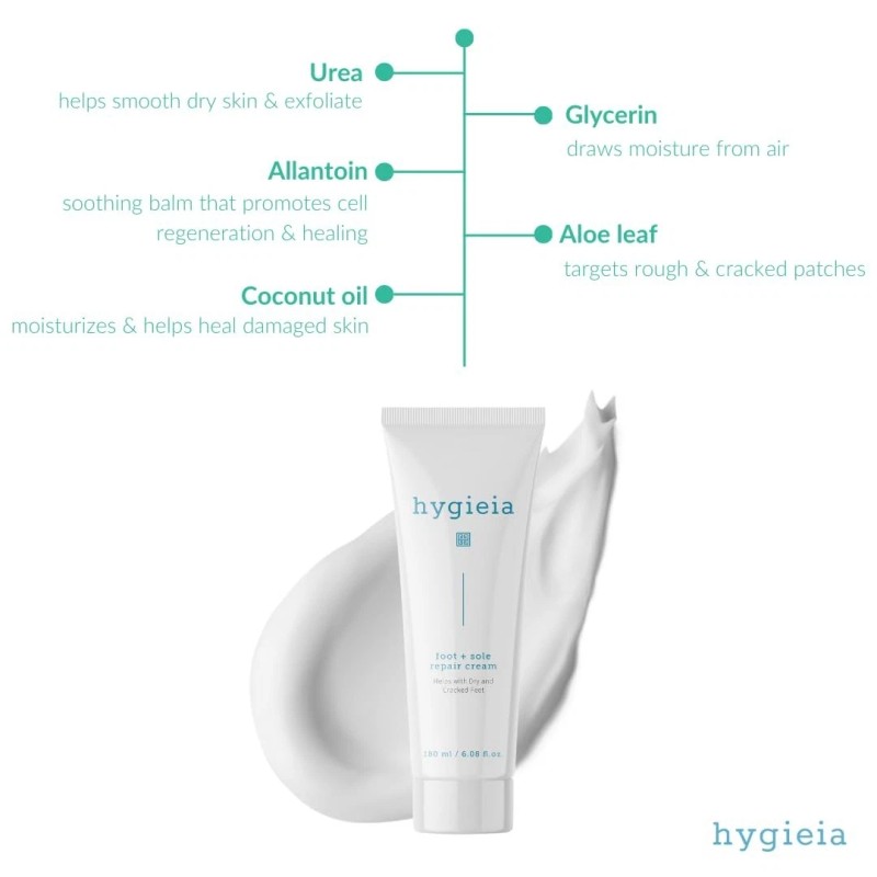 Hygieia + Urea Foot & Sole Cream - Foot-Care Solution