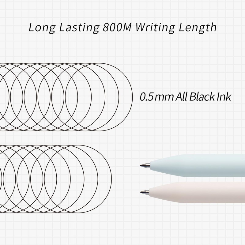 Kaco FIRST Gel Pens Cute Stationery Black Ink 2 Pieces