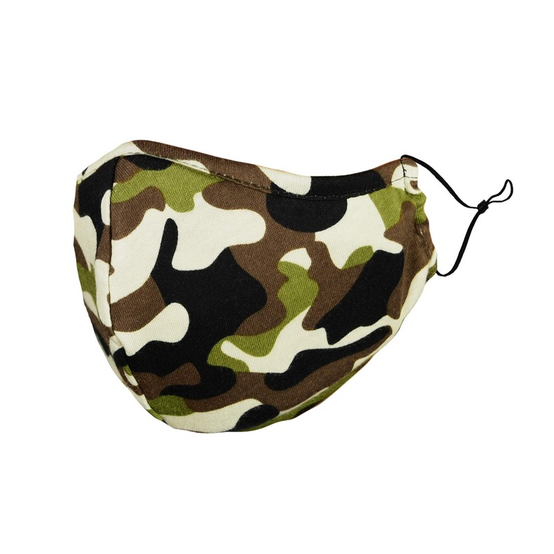 DALIX Kids Camouflage Cotton Face Mask Camo Reuseable Made in