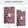 YIJIKJY Decorative Light Switch Plate Covers Pink Leopard Glitter Diamonds