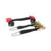 MOTO4U Motorcycle Handlebar Tie Down Straps with Ratchets and Snap