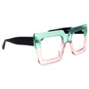 Zeelool Readers Thick Oversized Square Reading Eyeglasses for Women with