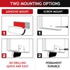 RVPEKUPE 1-Pack Under Cabinet Foot Pull with Adhesive and Screws,