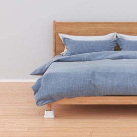 Whynonap Bed Risers 2 Inch Set of 9, Heavy Duty Bed Elevators Risers for Bed Frame 9 Pack Lifts Up 2000 lbs Sofa Table Furniture Riser, White