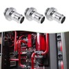 Briny River 6Pcs G1/4" Thread to 3/8" Barb Fitting Hose