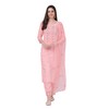 TRENDMALLS Women's Cotton Embroidery Kurta Pant Suit Set (TM.G103-LightPink-XL)