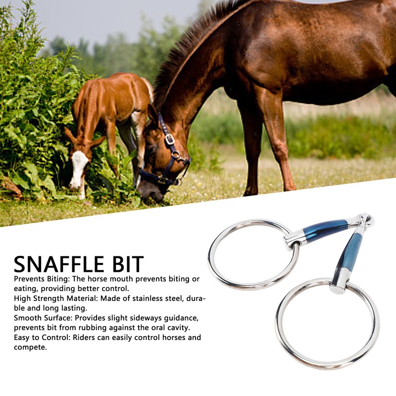 Horse Mouth Bit 5.1in 130mm Snaffle Bit Stainless Steel Soft