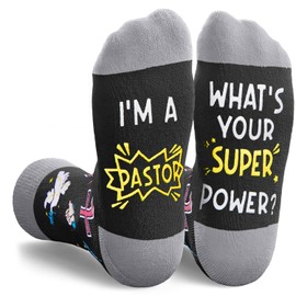 Zmart Christian Gifts Ideas Socks - Christian Pastor Appreciation Gifts, Religious Pastor Jesus Socks