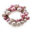JewelVOX Hair Rubber Hair Accessories, Women's, Pearl, Color Pearl, Adult