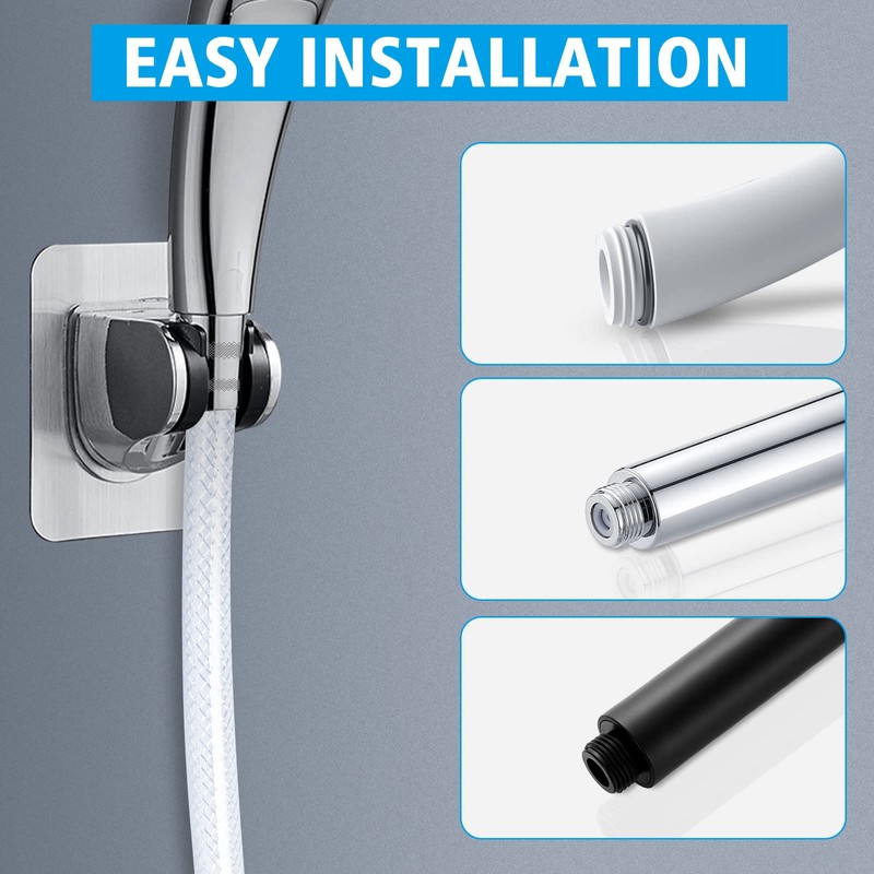JatilEr Shower Hose, 3 m, Smooth PVC Shower Hose, Plastic