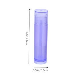 TOVINANNA 60pcs Refillable Lip Balm Tubes Portable Lipstick Containers Colors Transparent for Custom Lip
