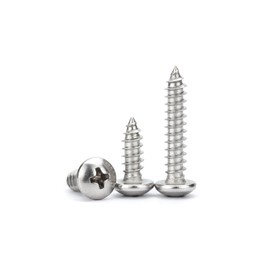 #4 x 1-1/2" (100 Pack) Pan Head Phillips Screws Sheet Metal Self-Tapping Screws, 304 Stainless Steel Screw