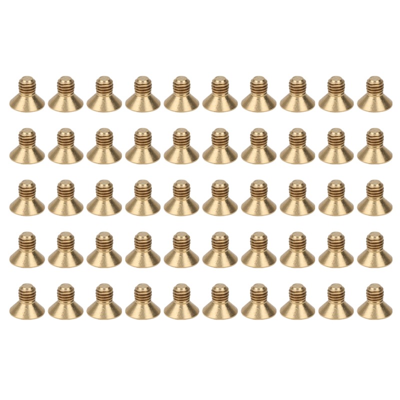 50Pcs Countersunk Hex Socket Screws Pure Copper Flat Head Hardware