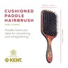 Kent LPB1 Large Paddle Cushioned Hair Brush - Grooming, Detangling,