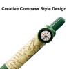 Maydahui 8 Pcs Creative Compass Short Pocket Pens Mini Fat