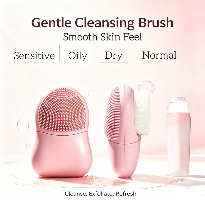 2 in 1 Manual Facial Cleansing Brush Set with Blackhead
