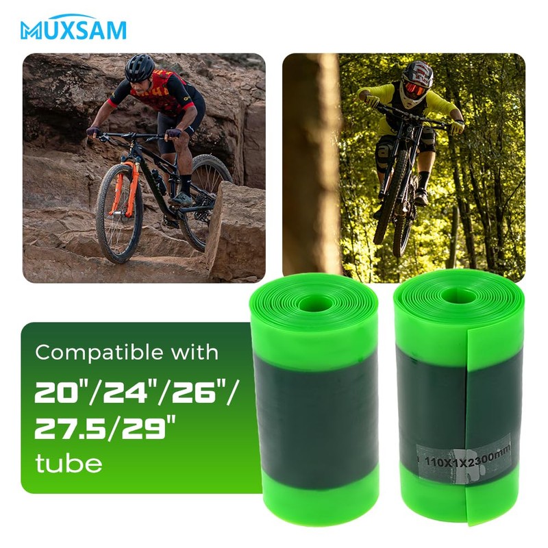 MUXSAM Fat Bike Tyre Liner, 2 Rolls Puncture Proof Inner