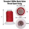Threadart Wooly Nylon Thread - 1000m Spools - Serger Sewing