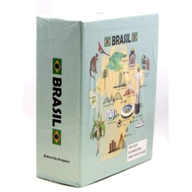 World By Shotglass Brazil Embossed Photo Album 100 Photos / 4x6