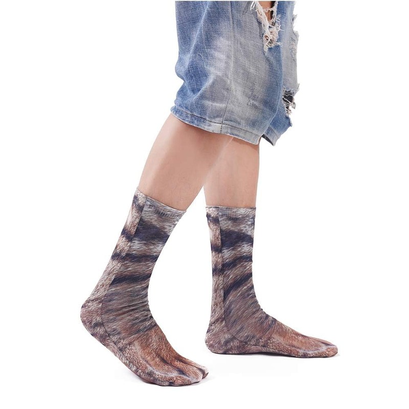 xywlwoer Animal Paw Socks Funny White Elephant Gifts for Adults,Novelty
