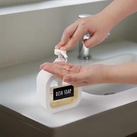 Segbeauty Soap Dispenser, White, Pack of 2, 300 ml Shower Gel Dispenser, Shampoo Dispenser for Shower with Waterproof Labels, Pump Dispenser for Bathroom