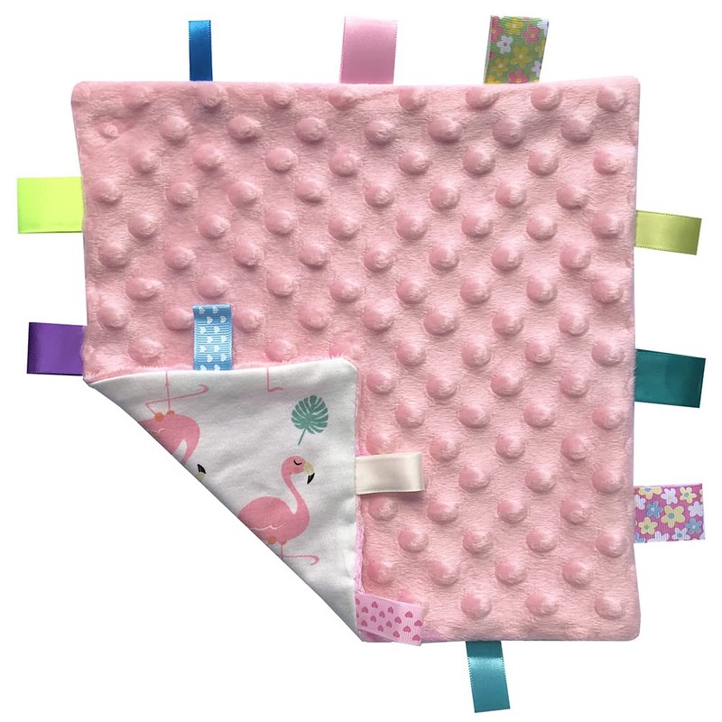Baby Pink Comforter Blanket with Tag - Flamingo Animal Security