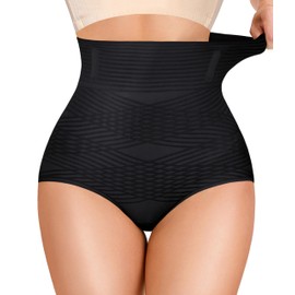 Gotoly Tummy Control Shapewear For Women High Waisted Butt Lifting Panties Seamless Body Shaper Shapewear Shorts (Black,XXX-Large)
