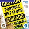 Caution Possible Wet Floor Bilingual Sign, 12x18 Inches, Rust Free