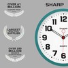 SHARP Matte Teal Wall Clock 12" Inch Silent Non-Ticking Modern