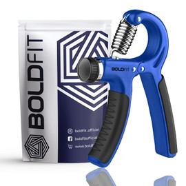 Boldfit Adjustable Hand Grip Strengthener, Hand Gripper for Men & Women for Gym Workout Hand Exercise Equipment to Use in Home for Forearm Exercise, Finger Exercise Power Gripper (40 Kg) Blue