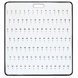 Key Board with Self-Closing Tabs - 105 Hooks - 29"W x 31"L