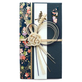 Onishi Mizuhiki AK-126 Festive Bag, For Wedding Celebrations, Weddings, Gold Seal, Design, Kontone Blue